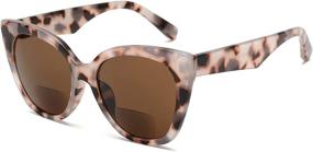 img 3 attached to JM Classic Oversized Sunglasses Tortoise Vision Care