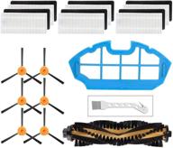 ultimate replacement parts kit for mochenli robotic vacuum cleaner - n79 n79s dn622 500 n79w, k600 k700 - 6 side brushes, 6 filters, 1 main brush, 1 primary filter accessories replacement set логотип