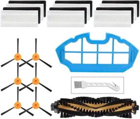 img 4 attached to Ultimate Replacement Parts Kit for Mochenli Robotic Vacuum Cleaner - N79 N79s DN622 500 N79w, K600 K700 - 6 Side Brushes, 6 Filters, 1 Main Brush, 1 Primary Filter Accessories Replacement Set