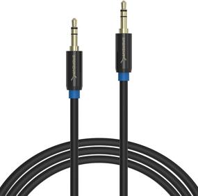 img 4 attached to Sabrent 16 Feet Gold-Plated Premium Step Down 3.5mm Male to Male AUX Cable (CB-AUX5)