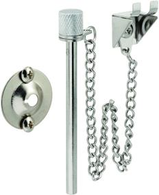 img 2 attached to Enhanced SEO: Defender Security U 9858 🔒 Sliding Patio Door Lock Pin, 2-5/8-Inch, Chrome Finish