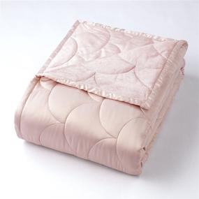 img 2 attached to 🌹 Nikki Chu Twin Size Blanket in Stunning Rose Gold Shade