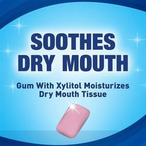 img 3 attached to ACT Dry Mouth Moisturizing Gum: Sugar-Free Bubble Fresh with Xylitol (20 Count)