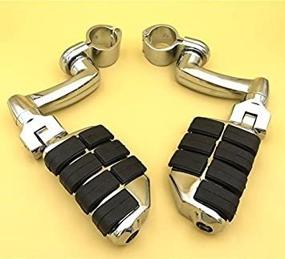 img 3 attached to 👣 XKH- Chrome Large Footpegs Mounting Kit: Perfect Fit for GoldWing, VTX1300, Shadow Valkyrie, and More [B01AVH1QSQ]