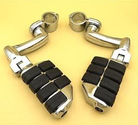 img 2 attached to 👣 XKH- Chrome Large Footpegs Mounting Kit: Perfect Fit for GoldWing, VTX1300, Shadow Valkyrie, and More [B01AVH1QSQ]