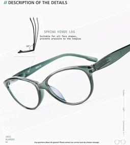 img 1 attached to 😎 URLAUB Women's Blue Light Blocking Reading Glasses - 3 Pack for Computer Use, Anti Glare & Eyestrain Relief with Spring Hinge