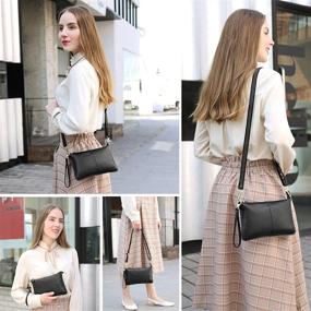 img 2 attached to ASDSSRY Genuine Wristlet Crossbody Shoulder Women's Handbags & Wallets - Chic and Versatile Accessories for Stylish Women