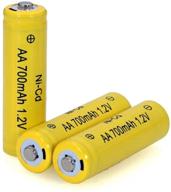 🔋 high-capacity 1.2v aa rechargeable battery - cotchear 700mah ni-cd batteries 3 pack | cycle use over 500 times (3pcs) logo