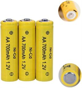 img 2 attached to 🔋 High-Capacity 1.2V AA Rechargeable Battery - Cotchear 700mAh Ni-Cd Batteries 3 Pack | Cycle Use Over 500 Times (3pcs)