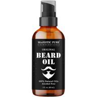 🧔 majestic pure beard oil: natural conditioner for beard and mustache - style, soften, smooth, strengthen, moisturize, alcohol-free - 2 fl oz logo