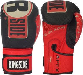 img 4 attached to 🥊 Ringside Apex Flash Boxing Training Sparring Gloves - Black/Red, 14 oz