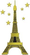 🗼 foil eiffel tower decor - 5-feet 10 ½-inch jointed beistle logo