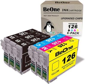 img 4 attached to 🖨️ BeOne Remanufactured Ink Cartridge Replacement for Epson 126 T126 - 6-Pack | Compatible with Workforce 545, 645, 633, 845, 520, 630, 435, 840 | WF-3540, WF-3520, 60, WF-7520, 635, WF-7010, WF-3530 Printer (3BK, 1C, 1M, 1Y)