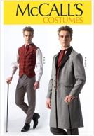 mccall's historical suit costume sewing pattern for men - sizes s, m, l, xl, xxl logo