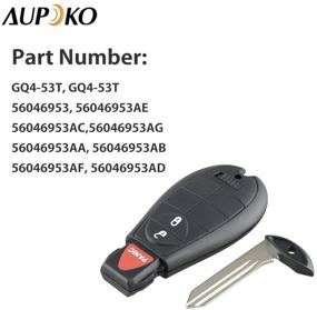 img 2 attached to Aupoko GQ4-53T Keyless Entry Remote Key Fob for Dodge Ram 1500 2500 3500