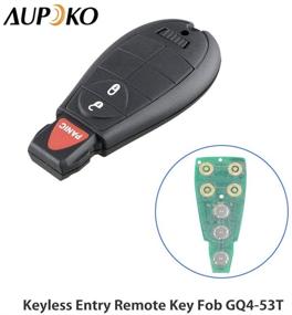 img 3 attached to Aupoko GQ4-53T Keyless Entry Remote Key Fob for Dodge Ram 1500 2500 3500