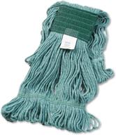 unisan super loop wet mop head, cotton/synthetic blend, medium size, green (502gn): superior cleaning for all surfaces logo