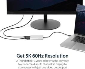 img 1 attached to 🖥️ StarTech.com Thunderbolt 3 to Dual DisplayPort Adapter 4K 60Hz - Advanced Thunderbolt 3 Certified Video Converter - Enhance Your Setup with Dual 4K DisplayPort Monitors - Mac &amp; Windows Compatible