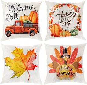 img 4 attached to Hogardeck Pillow Thanksgiving Pumpkin Decorative