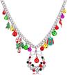 nlcac christmas necklace statement teardrop logo