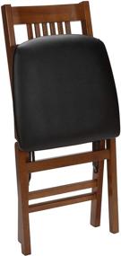 img 3 attached to 🪑 High-Quality Meco STAKMORE True Mission Folding Chair Fruitwood Finish, Set of 2 for Sale