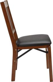 img 2 attached to 🪑 High-Quality Meco STAKMORE True Mission Folding Chair Fruitwood Finish, Set of 2 for Sale