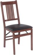 🪑 high-quality meco stakmore true mission folding chair fruitwood finish, set of 2 for sale логотип