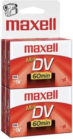 img 1 attached to 📹 Maxell 298022 60 Минут Цифровая Мини Видеокамера Кассета - 4 штуки: Высококачественная Запись для Диджеев, Влоггеров и Кинематографистов