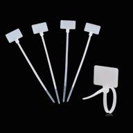 🔖 amgate pack of 100 write-on ethernet wire zip ties cable mark tags nylon power marking labels (100pcs) logo