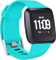 crefort adjustable replacement classic accessory bands for fitbit versa/fitbit versa 2/fitbit versa lite - women men - black blue gray plum white teal peach periwinkle логотип