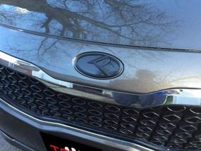 img 2 attached to 🚘 Chuangzhi Sales Fit KIA Front Tailgate Emblem Stickers - Enhancing Style for KIA 2011-2020 Optima K5 Car (Black)