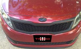 img 1 attached to 🚘 Chuangzhi Sales Fit KIA Front Tailgate Emblem Stickers - Enhancing Style for KIA 2011-2020 Optima K5 Car (Black)