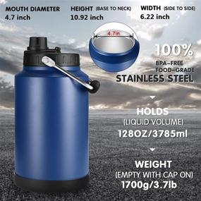 img 1 attached to Sursip Insulated Stainless Food Grade Flask Black Storage & Organization for Kitchen Storage & Organization