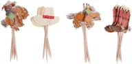 🤠 imagitek set of 48 western cowboy cupcake toppers picks - cake decorations for birthday party and baby shower логотип