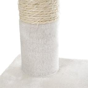 img 1 attached to 😺 Stylish White PETMAKER Penthouse Sleep & Play Cat Tree, 4' - Ideal for Your Feline Friend's Comfort and Entertainment!