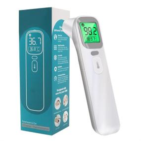 img 4 attached to Non-Contact Infrared Thermometer for Baby, Kids, and Adults - Forehead and Ear Thermometer with LCD Display for Instant Readings