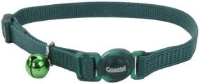 img 1 attached to 🐱 Coastal Pet Safe Cat Adjustable Snag-Proof Nylon Breakaway Collar: Hunter Color, 8"-12" Adjustable Size