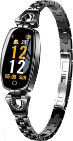 img 3 attached to 💃 Women's Fitness Tracker Smart Bracelet: Elegant Ladies Smart Watch with Pedometer, Heart Rate Monitor, Sleep Tracker, Message Notifications, and Stainless Steel Strap