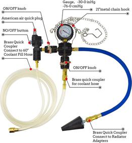 img 2 attached to 🚗 OIMERRY 28PCS Набор для проверки давления в системе охлаждения автомобиля с инструментом для дозаправки - Универсальный автомобильный тестер давления охлаждающей жидкости для эффективного обслуживания.