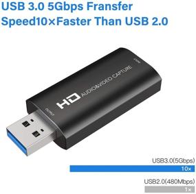 img 2 attached to 🎥 Карта захвата видео CABLETIME: HDMI к USB полный HD 1080P 30fps - Идеальная для прямого эфира, игр и высококачественного захвата.