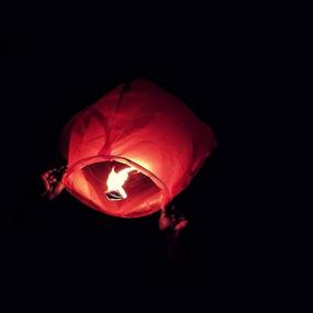 img 2 attached to 🎈 Sky Lanterns: Release 10 Packs of Biodegradable Heart Wish Lanterns for Weddings & Parties