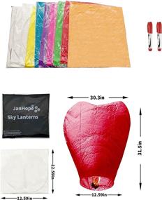 img 3 attached to 🎈 Sky Lanterns: Release 10 Packs of Biodegradable Heart Wish Lanterns for Weddings & Parties