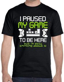 img 2 attached to I Paused My Game for This? Funny Gamer T-Shirt for Video Gamers