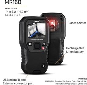 img 1 attached to 🌡️ FLIR MR160: Advanced Moisture Meter with IGM, Pin & Pinless - Thermal Imaging Solution