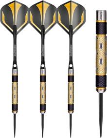 img 4 attached to 🎯 Red Dragon Golden Eye Tungsten Darts - 22g, 24g, 26g, 28g, 30g, 32g - Complete with Flights and Stems