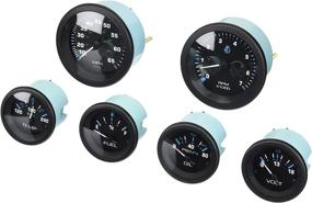 img 1 attached to 📊 SeaStar 68413P Sierra International Eclipse 6 Gauge Kit with Fuel, Engine Oil Pressure, Speed, Tachometer & Water Temperature Gauges