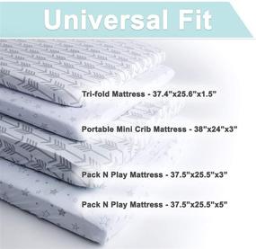 img 2 attached to 🛏️ Kids N’ Such Pack N Play Fitted Sheets - 2 Pack for Mattress Pad