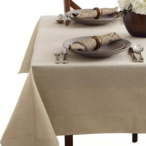 img 3 attached to Benson Mills Tweed Tablecloth 60X84