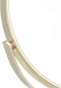 img 1 attached to Amazon Basics Vanity Mirror - Enhance Your Beauty with 1X/5X Magnification, Luxurious Gold Finish