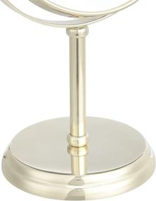 img 2 attached to Amazon Basics Vanity Mirror - Enhance Your Beauty with 1X/5X Magnification, Luxurious Gold Finish